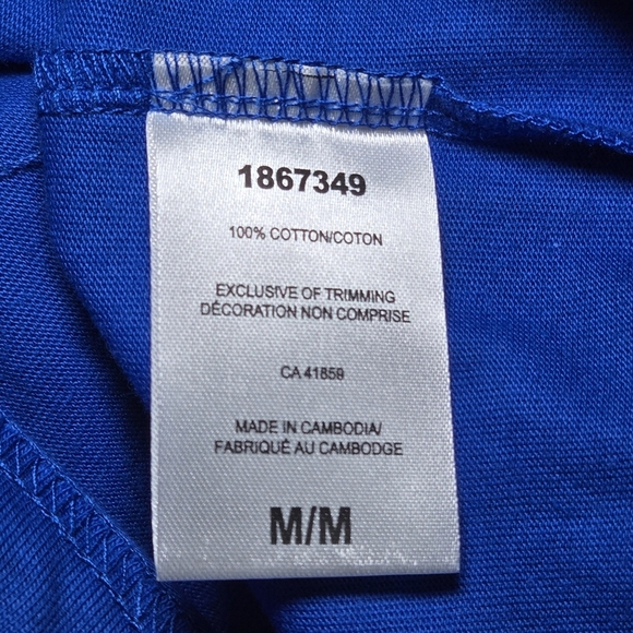 New With Tags Blue Jays Men's Blue Medium 💯 Cotton T-Shirt - Picture 9 of 11